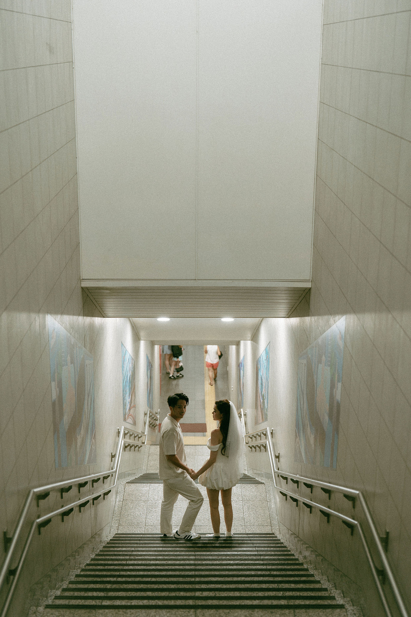 Ho Chi Minh Vietnam Pre-Wedding Photoshoot | European Film Studio, Market Streets & Saigon Bridge at Saigon Train Station pre-wedding photo