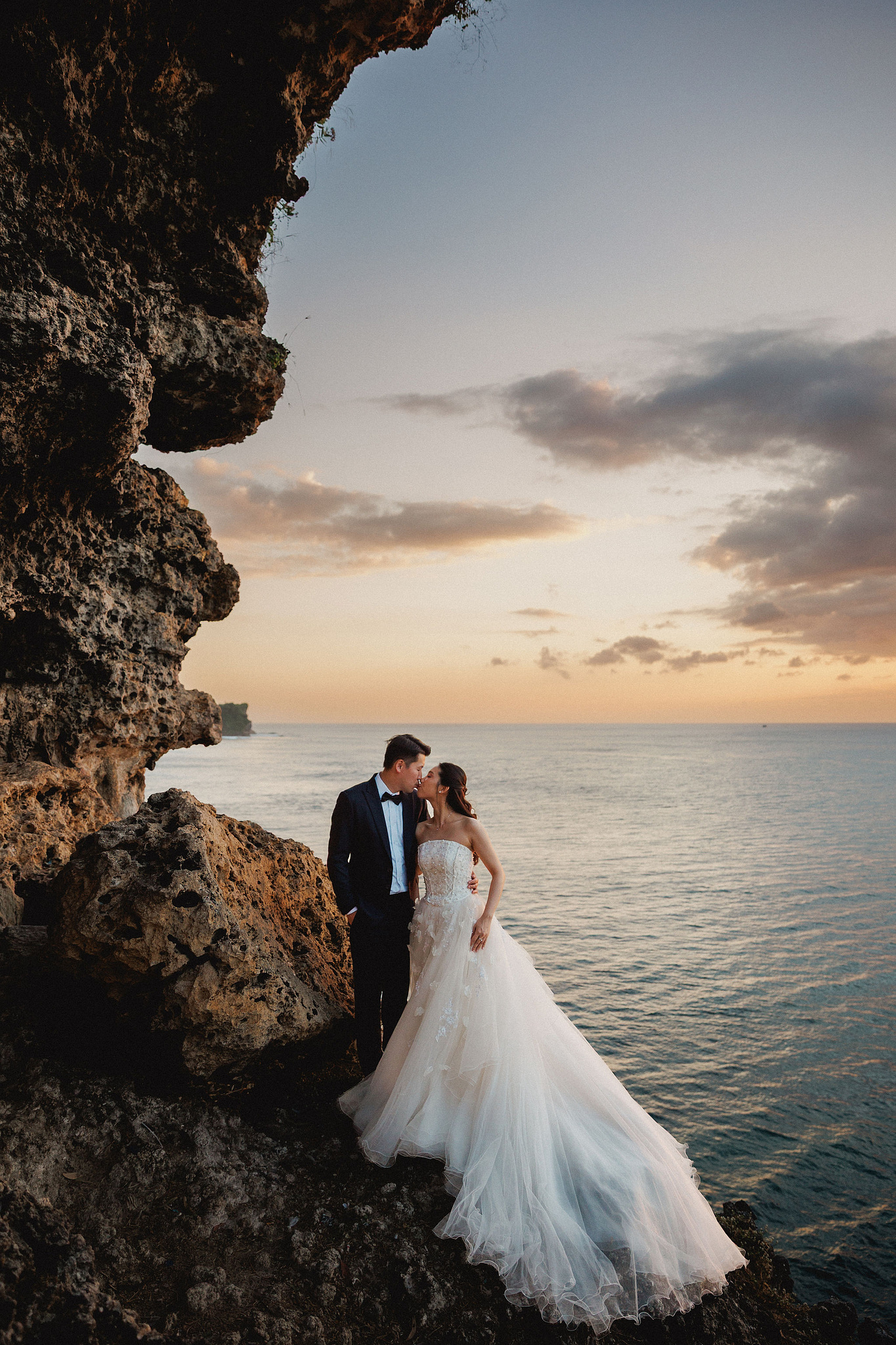 Bali Pre-Wedding Photoshoot | Mt. Batur Lava Fields, Blangsinga Waterfall & Balangan Beach at Balangan Beach pre-wedding photo