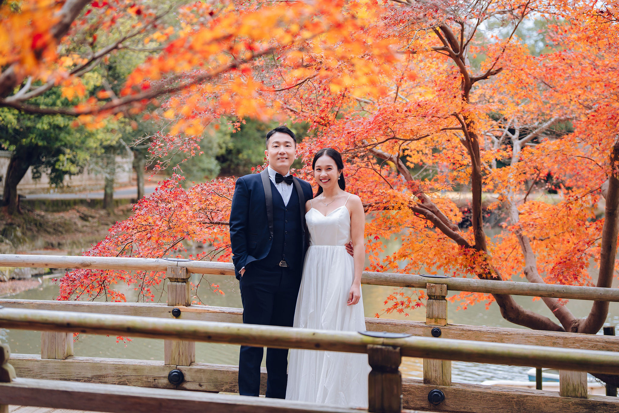 Kyoto Pre-Wedding Photoshoot | Historic Pagoda Streets & Nara Grasslands at Historic Kyoto Streets & Pagoda pre-wedding photo
