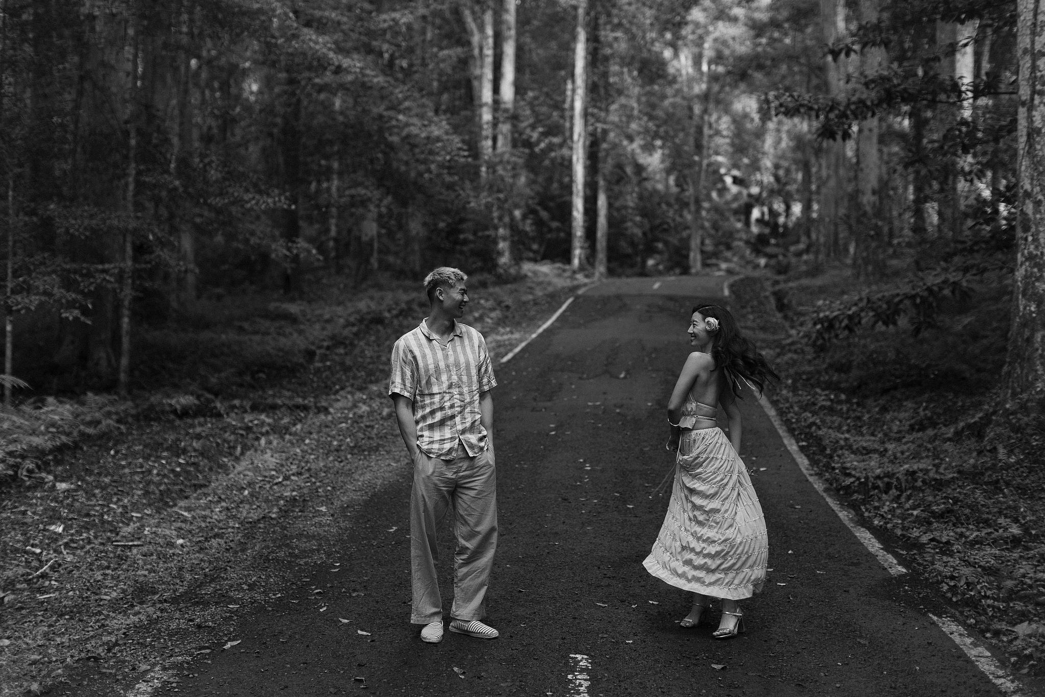 Bali Pre-Wedding Photoshoot | Lake Tamblingan, Kebun Raya Botanic Gardens & Blangsinga Waterfall at Botanic Gardens pre-wedding photo