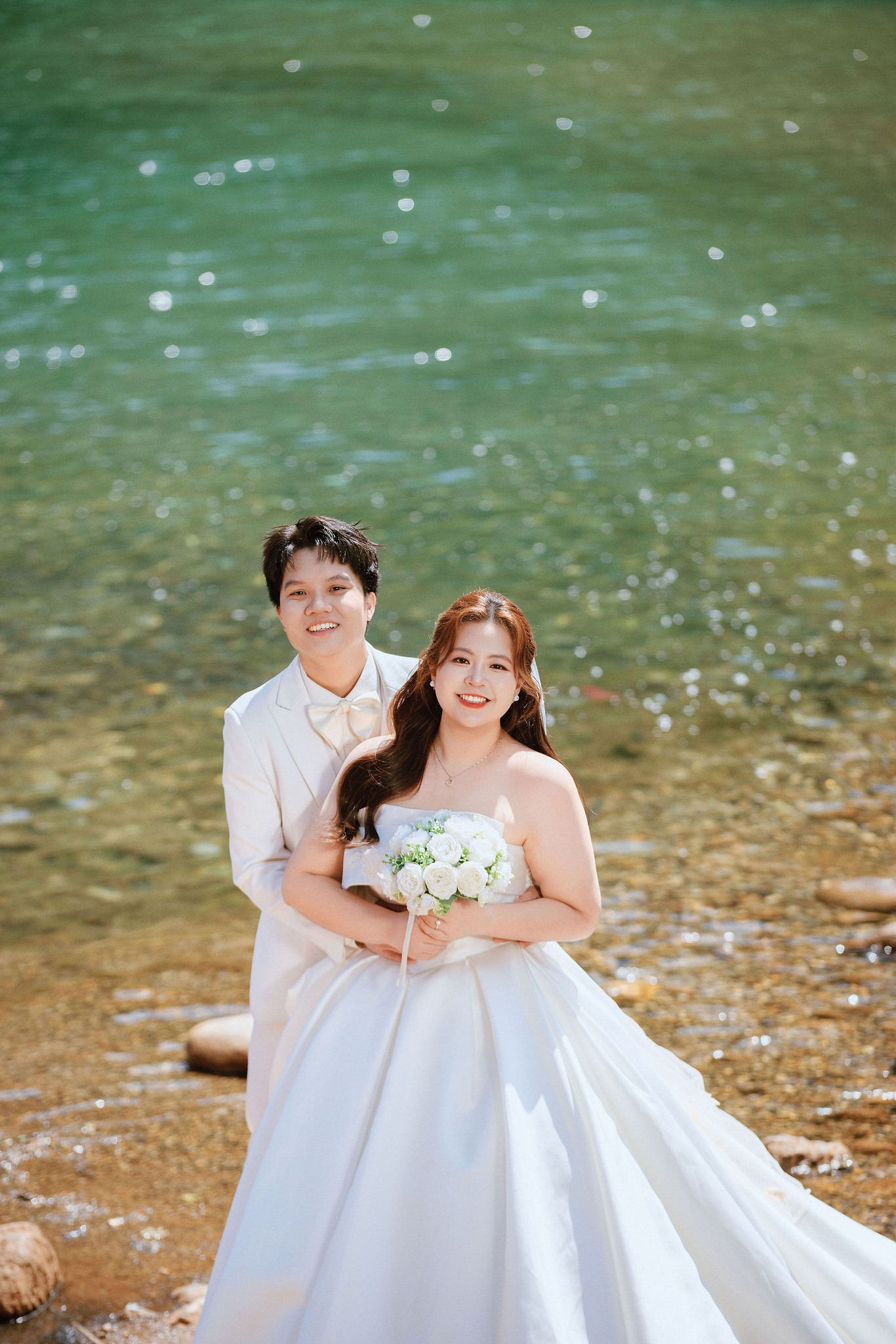 Lijiang Pre-Wedding Photoshoot | Spruce Meadow, Blue Moon Valley & Alpine Lake at Blue Moon Valley pre-wedding photo