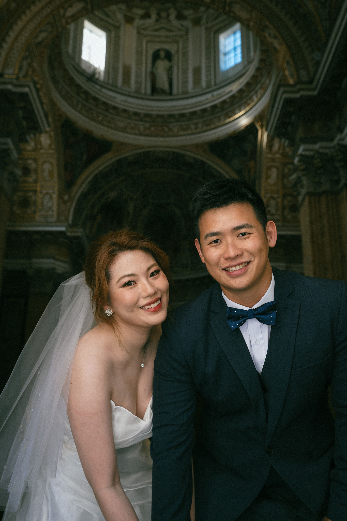 Rome Pre-Wedding Photoshoot | Rome Streets, Capitoline Hill, Basilica of St. Anthony, Villa Borghese & Giardino di Sant’Alessio at Basilica of St. Anthony pre-wedding photo
