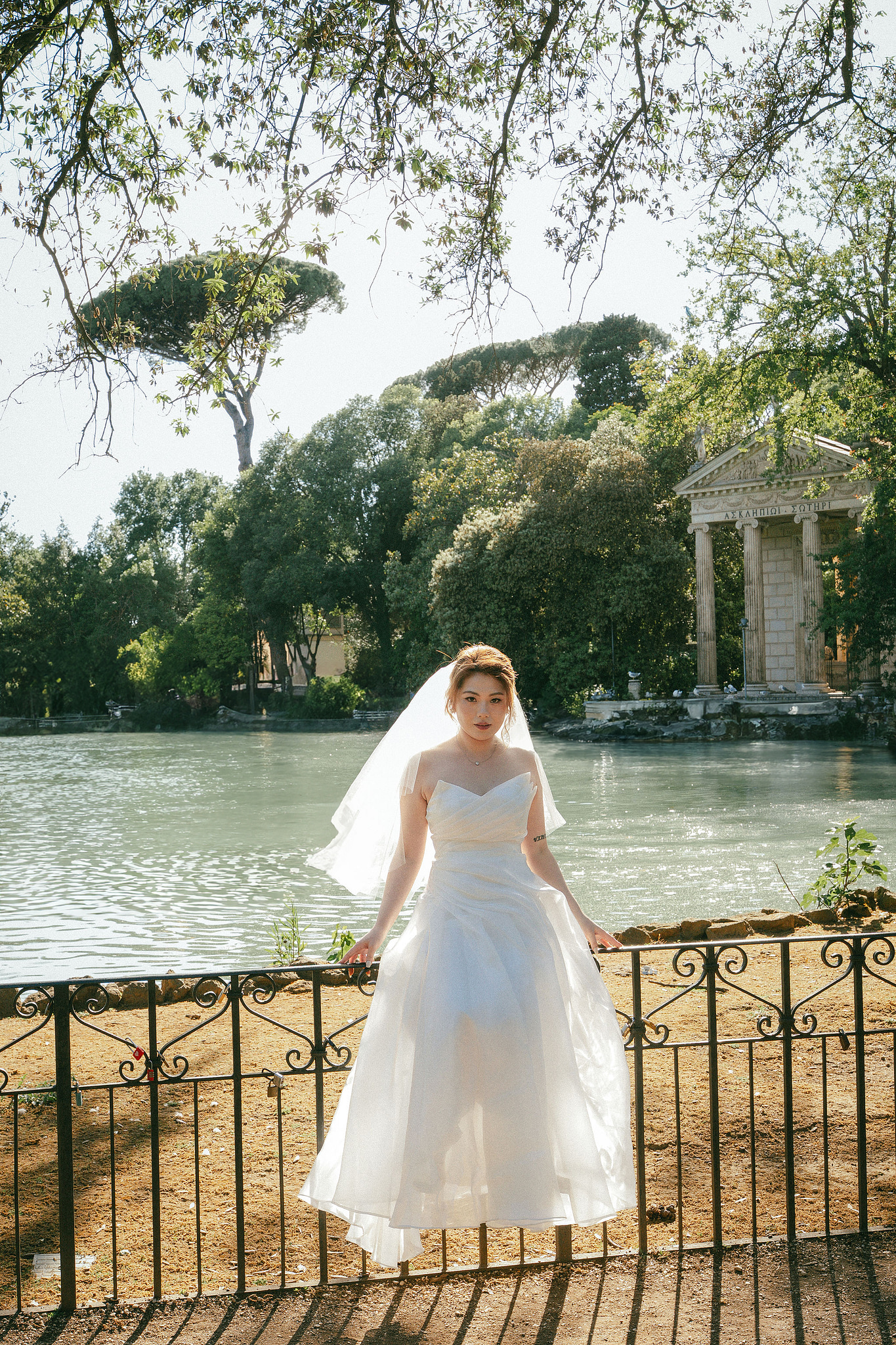 Rome Pre-Wedding Photoshoot | Rome Streets, Capitoline Hill, Basilica of St. Anthony, Villa Borghese & Giardino di Sant’Alessio at Villa Borghese pre-wedding photo