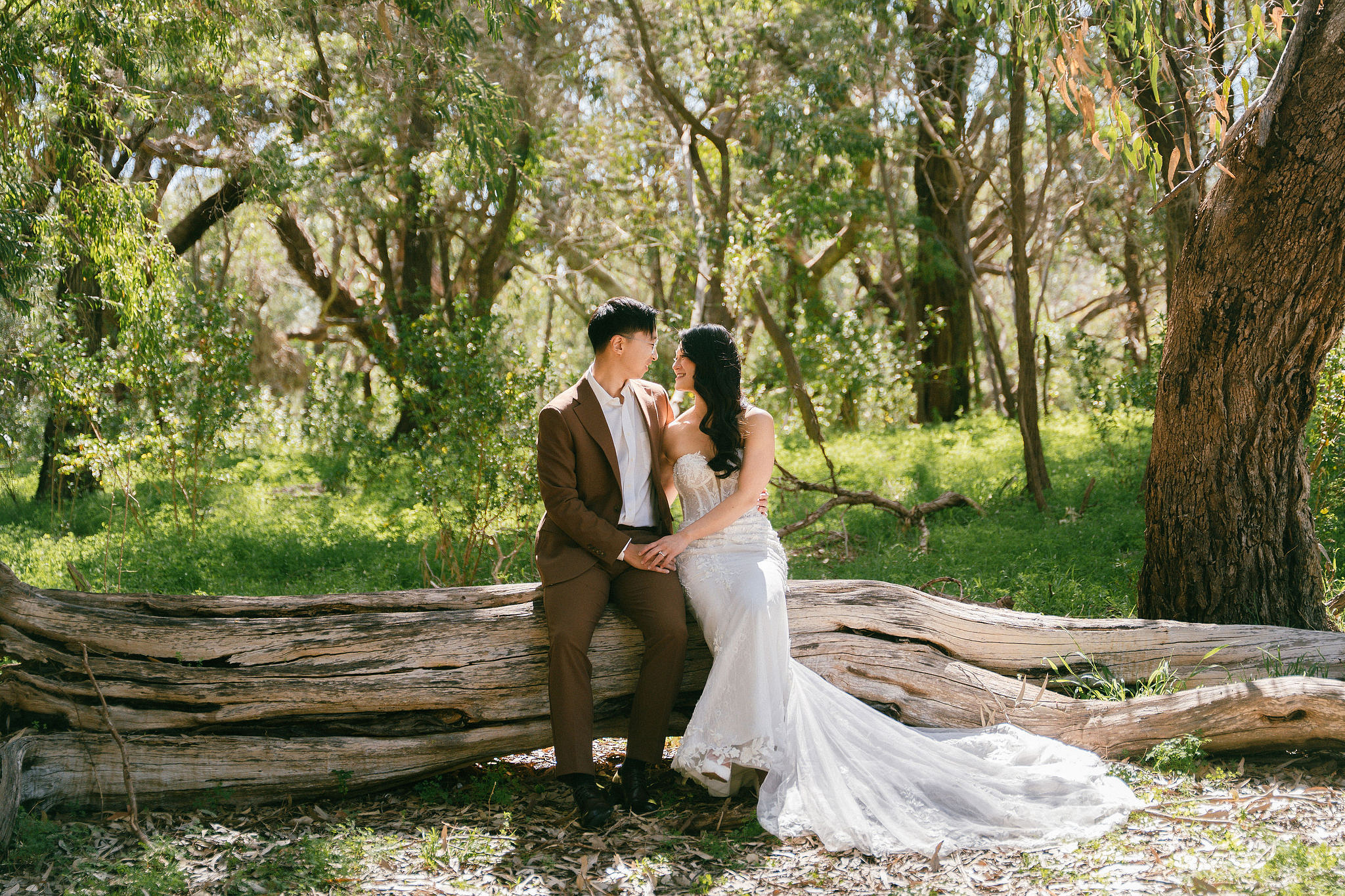 Perth Pre-Wedding Photoshoot | Wanneroo Pines, Yanchep National Park, Lancelin & Lancelin Beach at Yanchep National Park pre-wedding photo