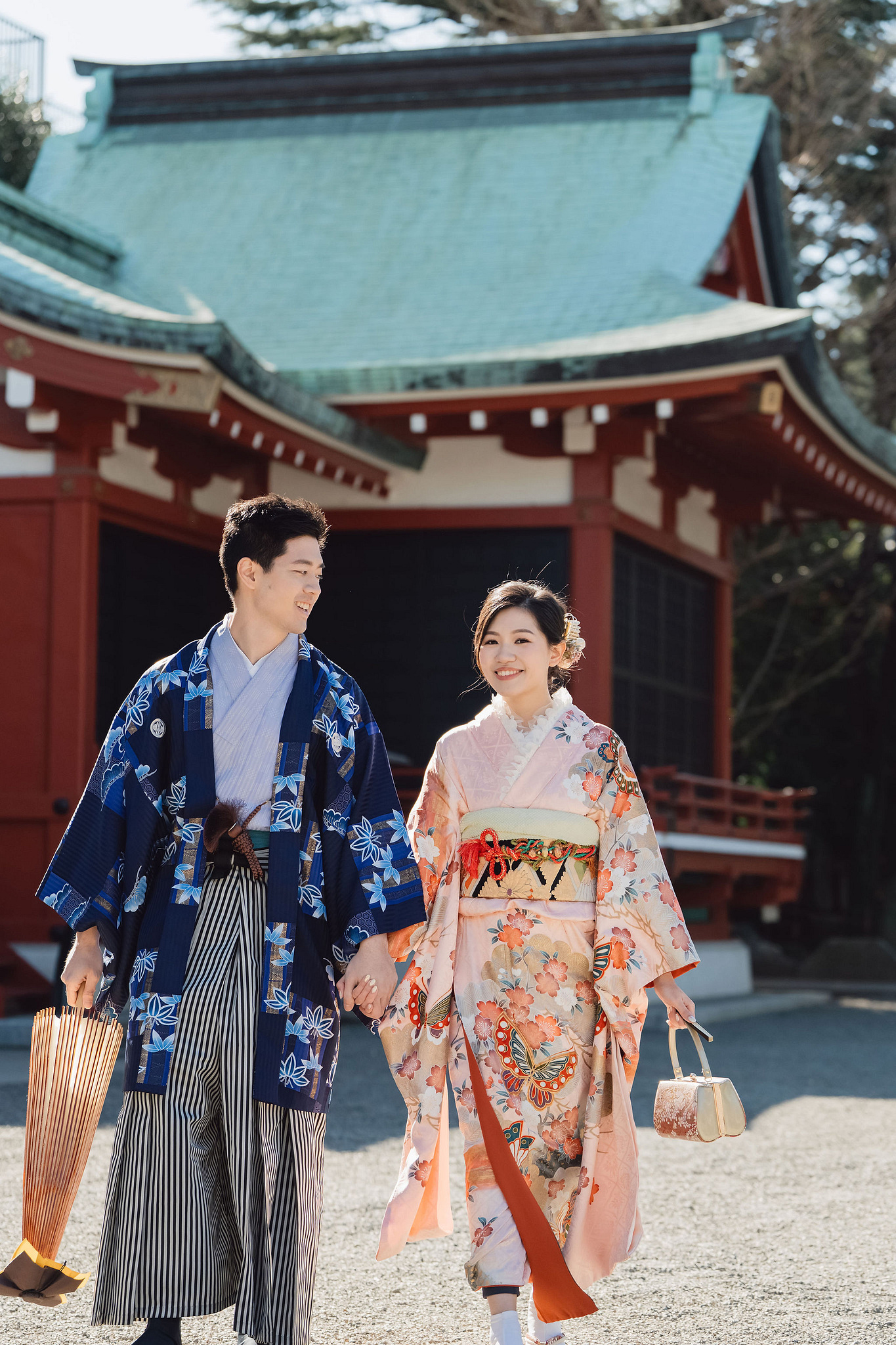 Tokyo Pre-Wedding Photoshoot | Tokyo Shrine, Tokyo Beach & Shibuya at Tokyo Shrine pre-wedding photo