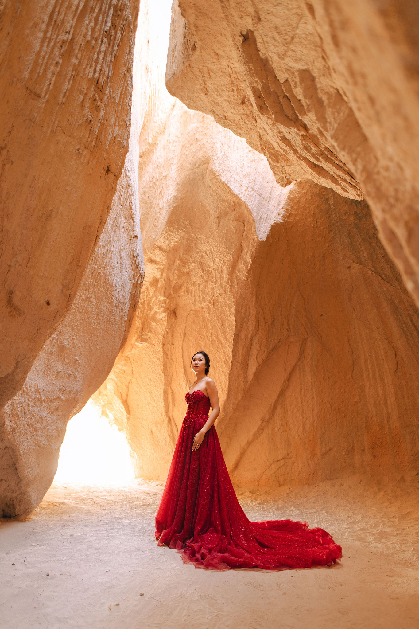 Cappadocia Pre-Wedding Photoshoot | Love Valley, Canyon, Lunar Cappadocian Hotel & Lake Tuz at Canyon pre-wedding photo