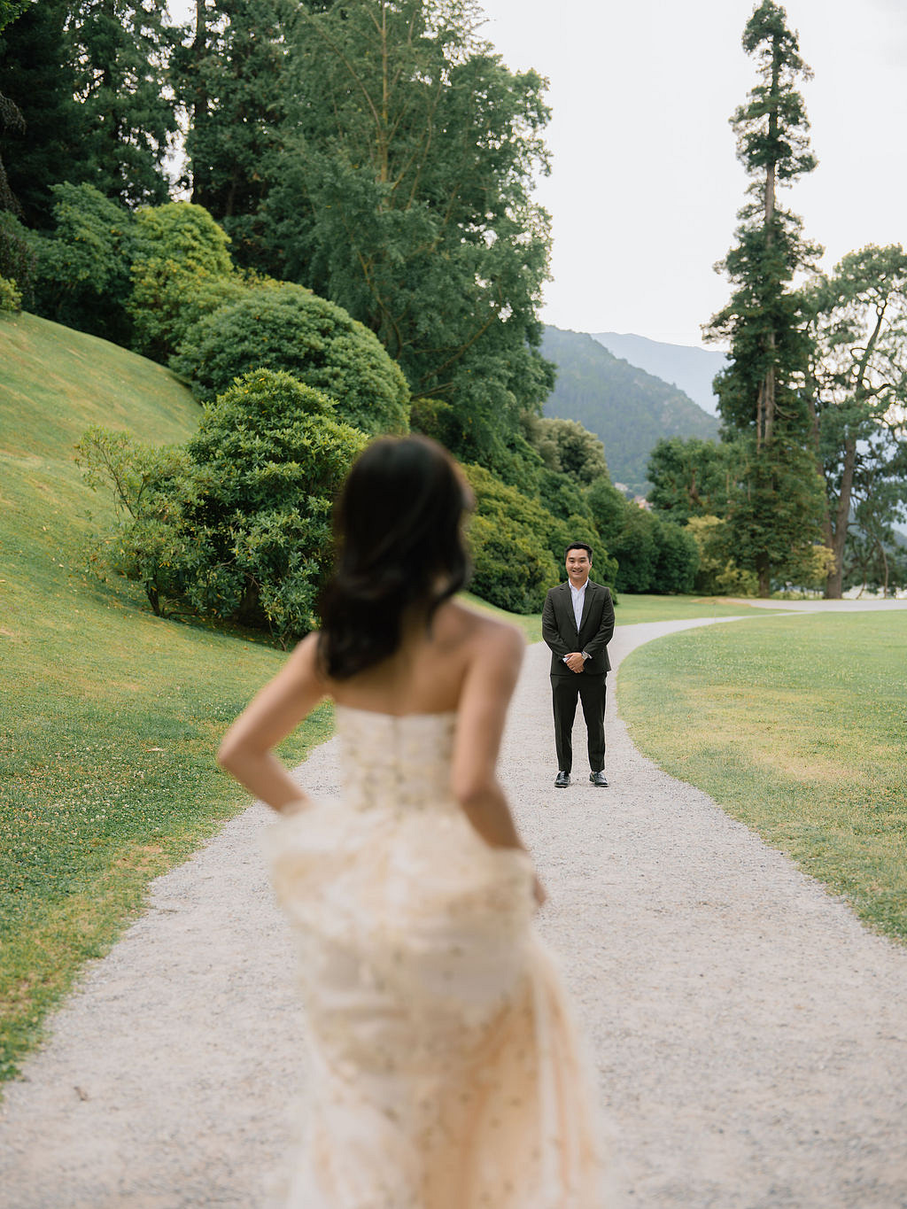 Lake Como Pre-Wedding Photoshoot | Bellagio, Lake Como & Villa Melzi Gardens at Villa Melzi Gardens pre-wedding photo
