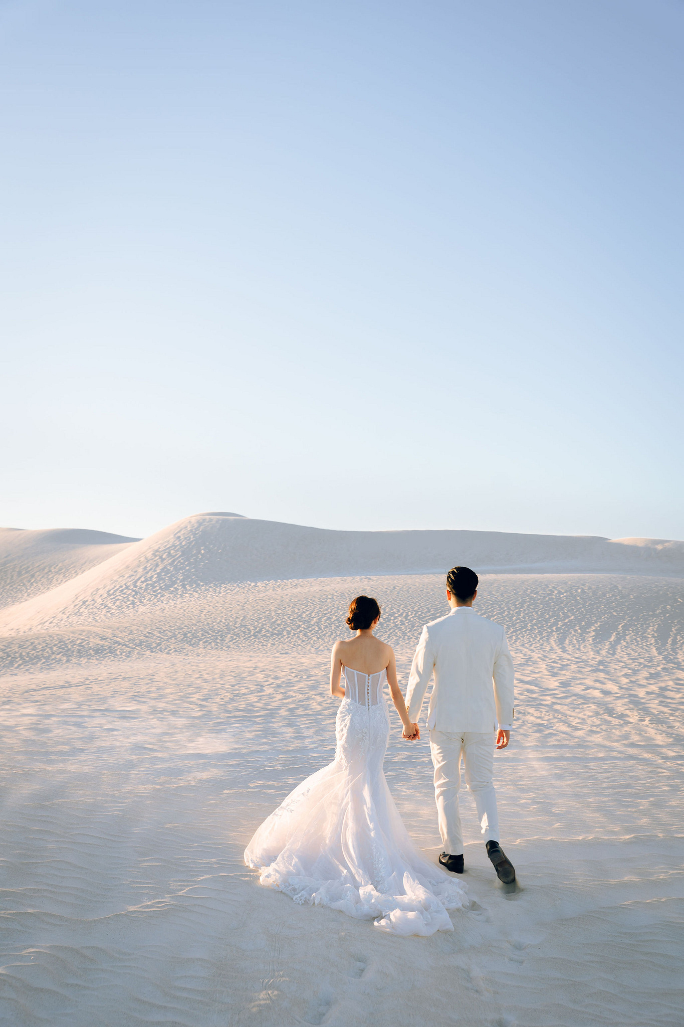 Perth Pre-Wedding Photoshoot | Lancelin, State Buildings & UWA at Lancelin Sand Dunes pre-wedding photo