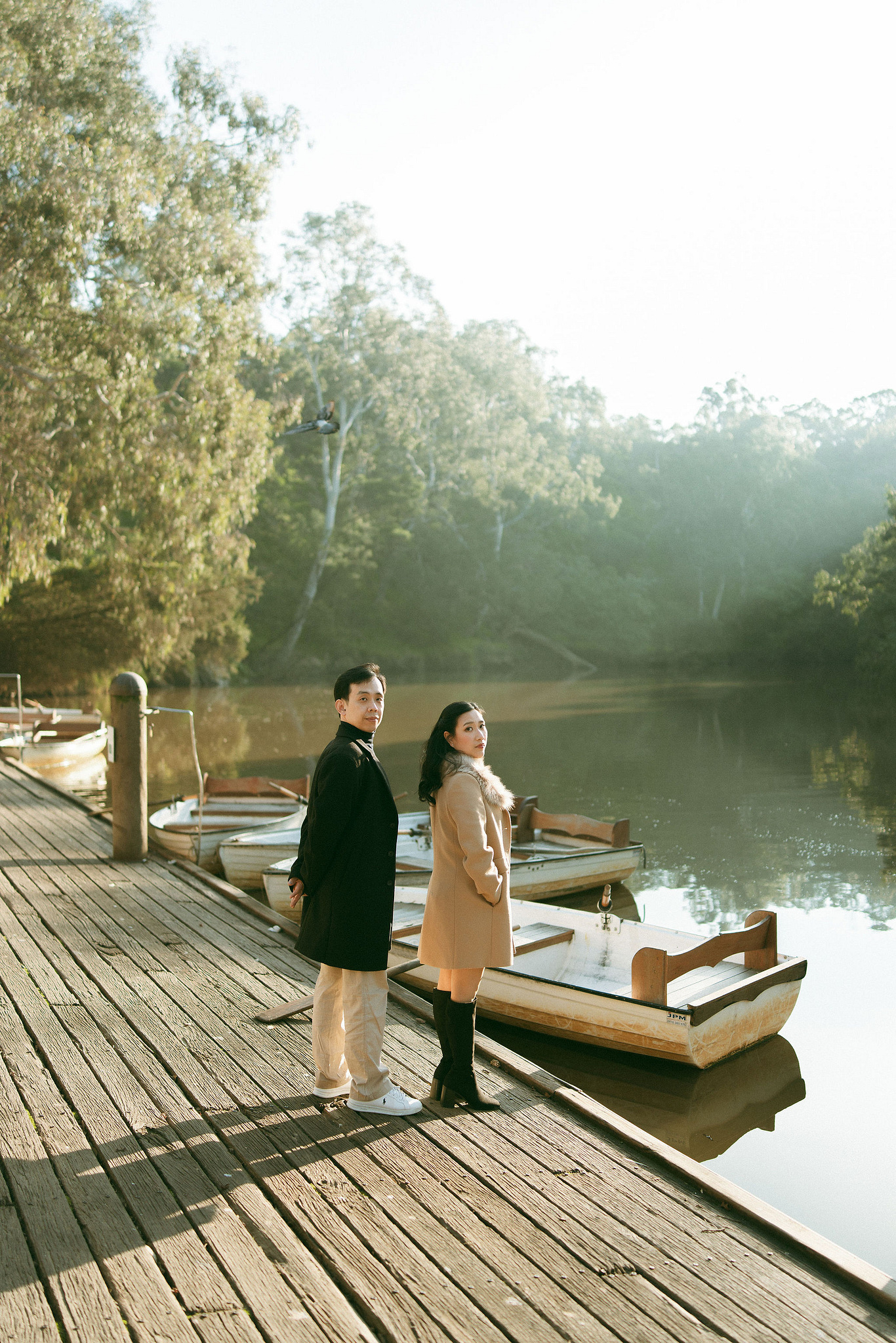 Melbourne Pre-Wedding Photoshoot | Gum Gully Farm, Studley Park & Carlton Gardens at Studley Park pre-wedding photo