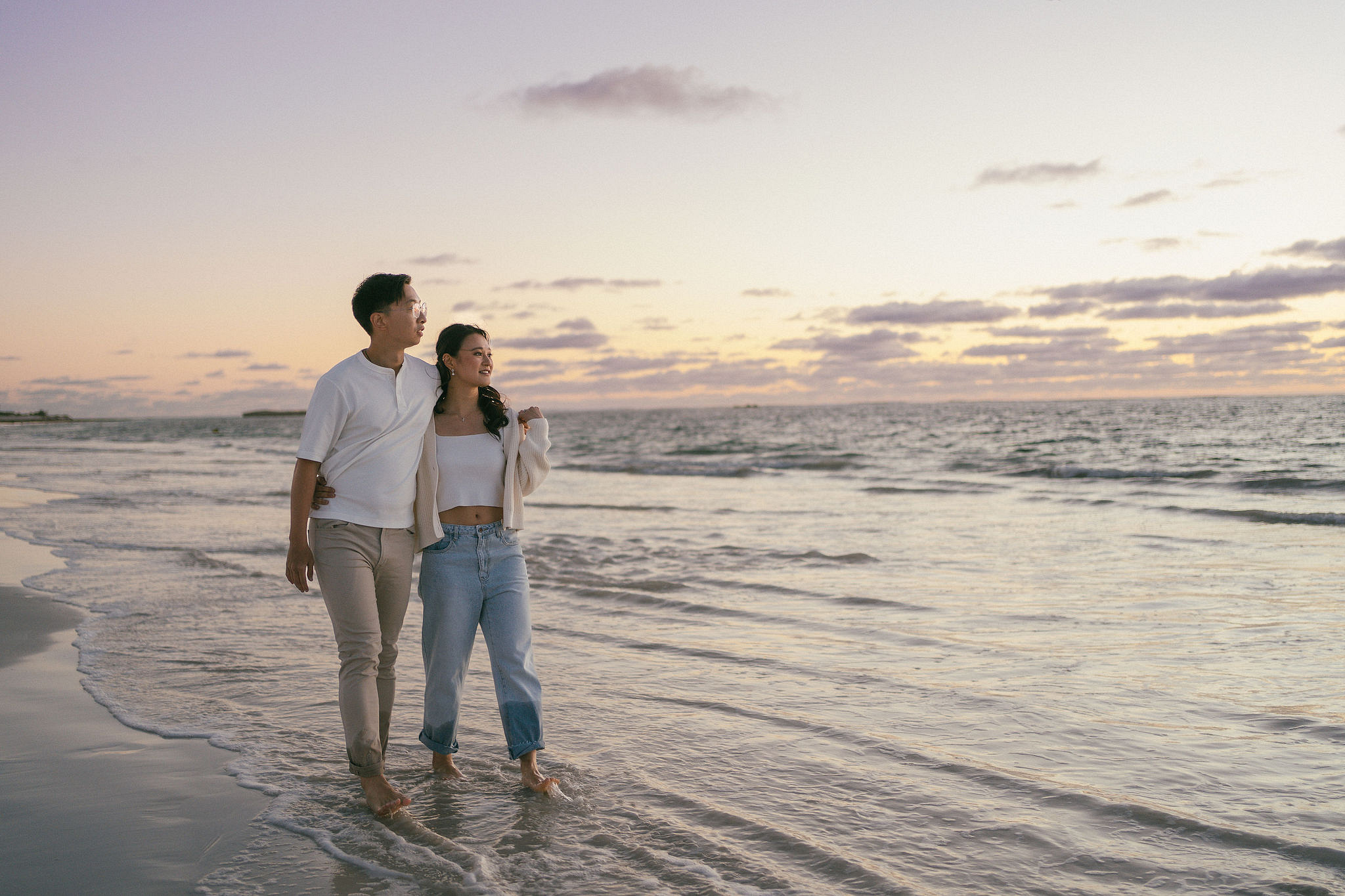 Perth Pre-Wedding Photoshoot | Wanneroo Pines, Yanchep National Park, Lancelin & Lancelin Beach at Lancelin Beach pre-wedding photo