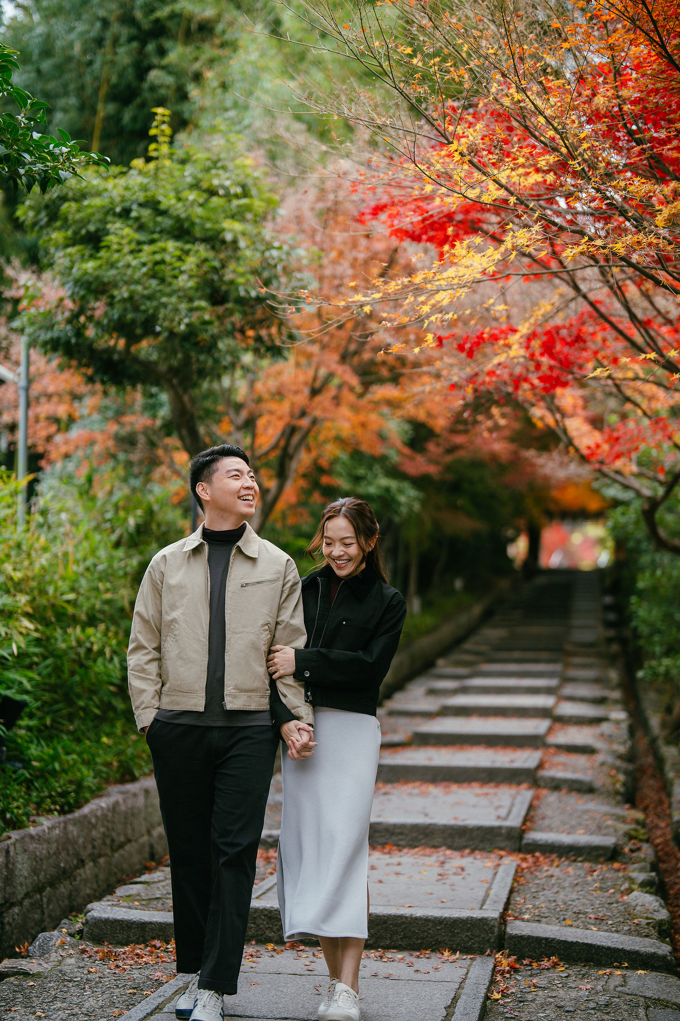 Kyoto Pre-Wedding Photoshoot | Ninenzaka, Nara Deer Park & Mt. Wakakusa at Ninenzaka pre-wedding photo