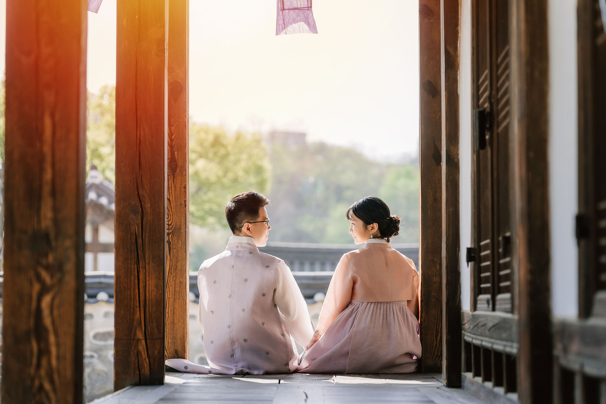 Seoul Pre-Wedding Photoshoot | Seoul Forest, Namsangol Hanok Village & Samcheong-dong at Namsangol Hanok Village pre-wedding photo
