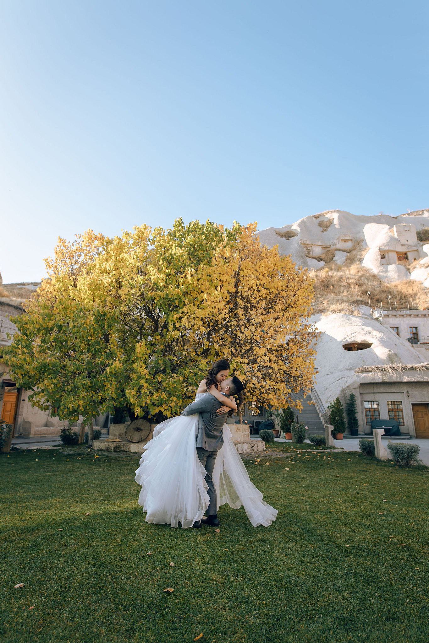Cappadocia Pre-Wedding Photoshoot | Love Valley, Canyon, Lunar Cappadocian Hotel & Lake Tuz at Lunar Hotel pre-wedding photo