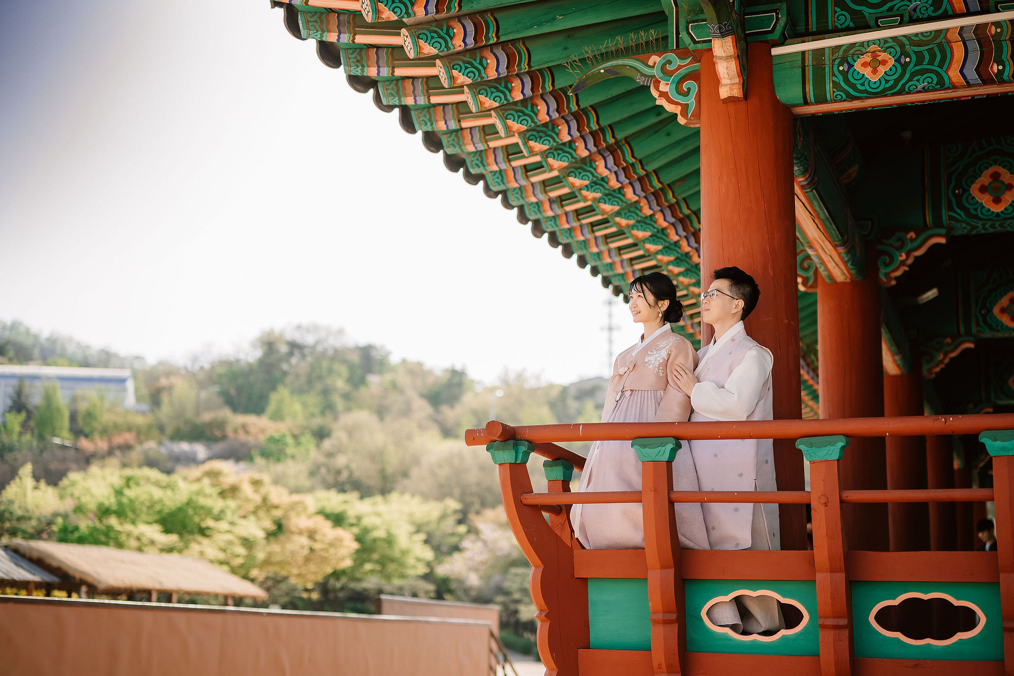 Seoul Pre-Wedding Photoshoot | Seoul Forest, Namsangol Hanok Village & Samcheong-dong at Namsangol Hanok Village pre-wedding photo