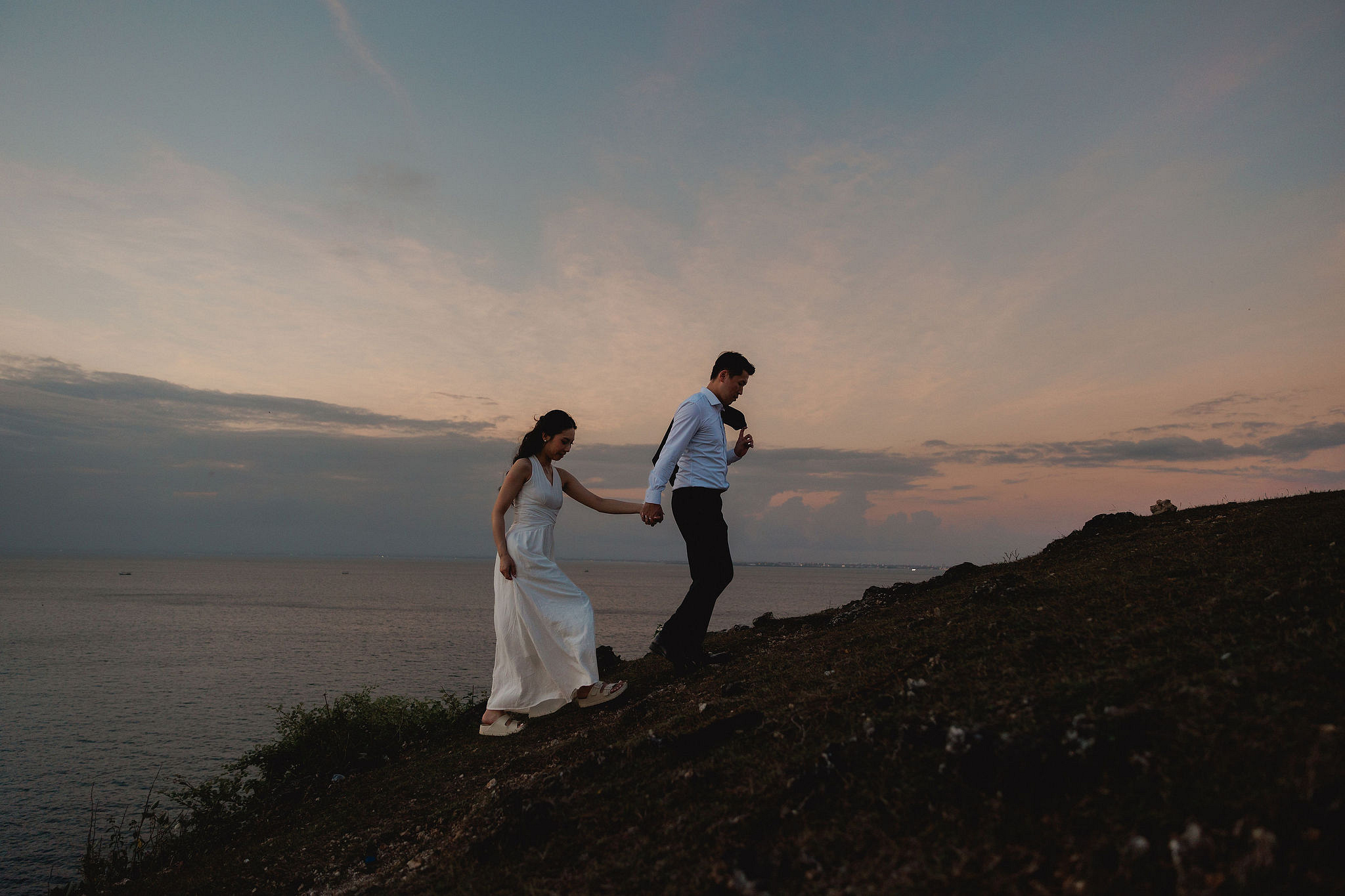 Bali Pre-Wedding Photoshoot | Mt. Batur Lava Fields, Blangsinga Waterfall & Balangan Beach at Balangan Beach pre-wedding photo