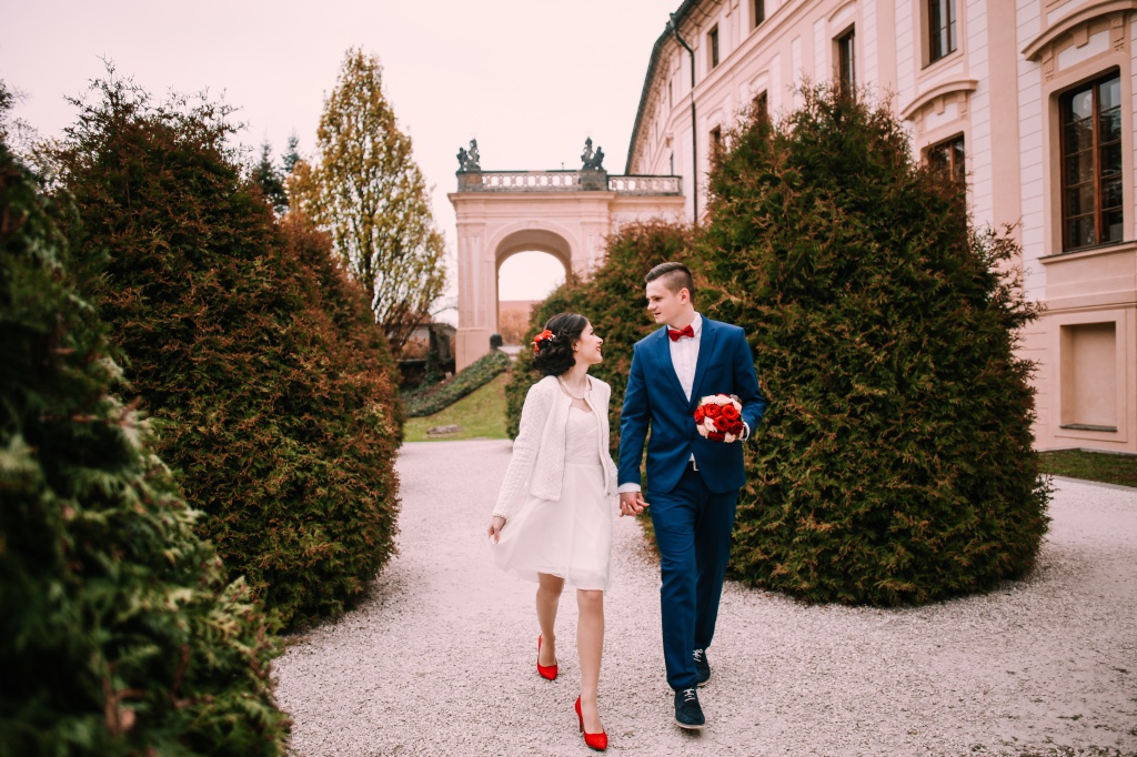 Prague Pre-Wedding Photography At Garden Of The Ramparts In Spring  by Vickie on OneThreeOneFour 6