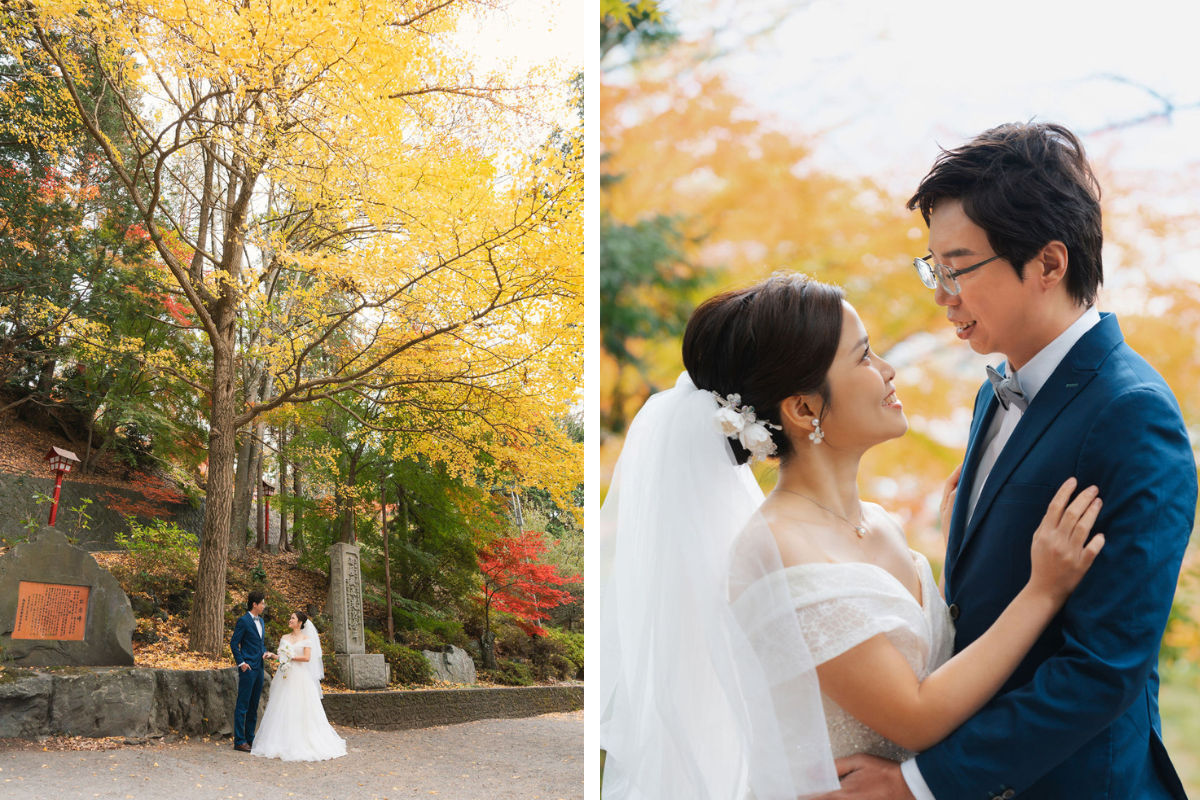 新加坡夫妻在東京進行和服婚紗拍攝 - 忠犬塔、芝公園和河口湖 by Cui Cui on OneThreeOneFour 7