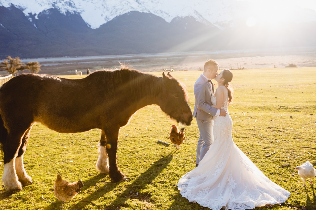紐西蘭婚紗拍攝 - 海斯湖、瓦納卡湖和庫克山 by Fei on OneThreeOneFour 24
