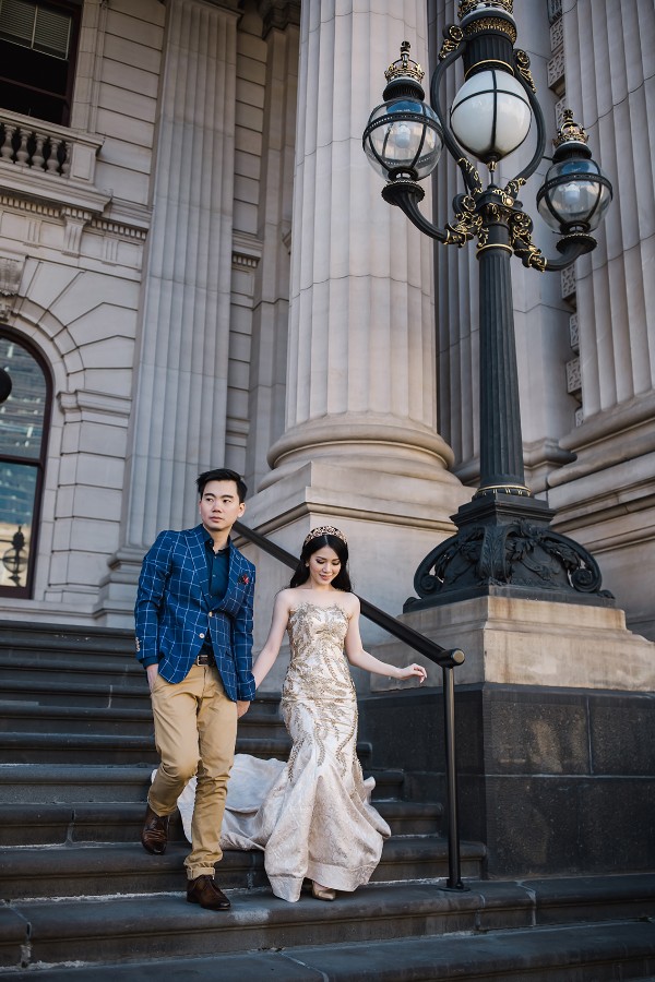 Romantic pre-wedding in Melbourne city by Freddie on OneThreeOneFour 6