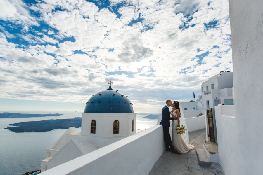 Santorini Couple Elopement And Engagement Photoshoot  by Nabi on OneThreeOneFour 4