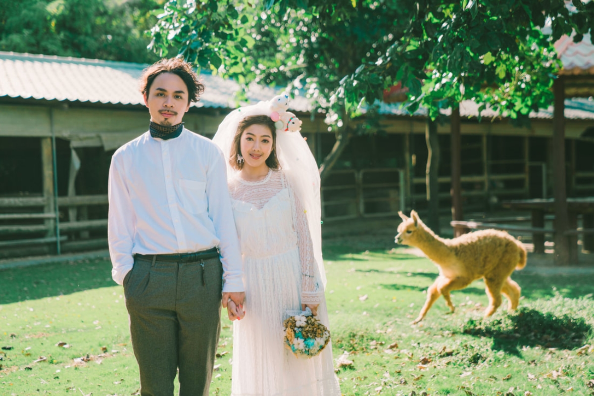 Taiwan Pre-Wedding Photoshoot Zoo Vintage Couple Outfit Streets Retro Vibes by  on OneThreeOneFour 9