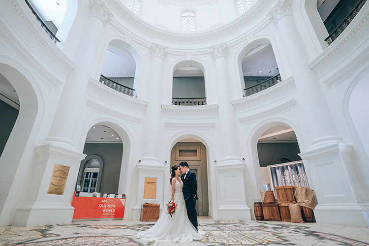 singapore wedding photoshoot national museum