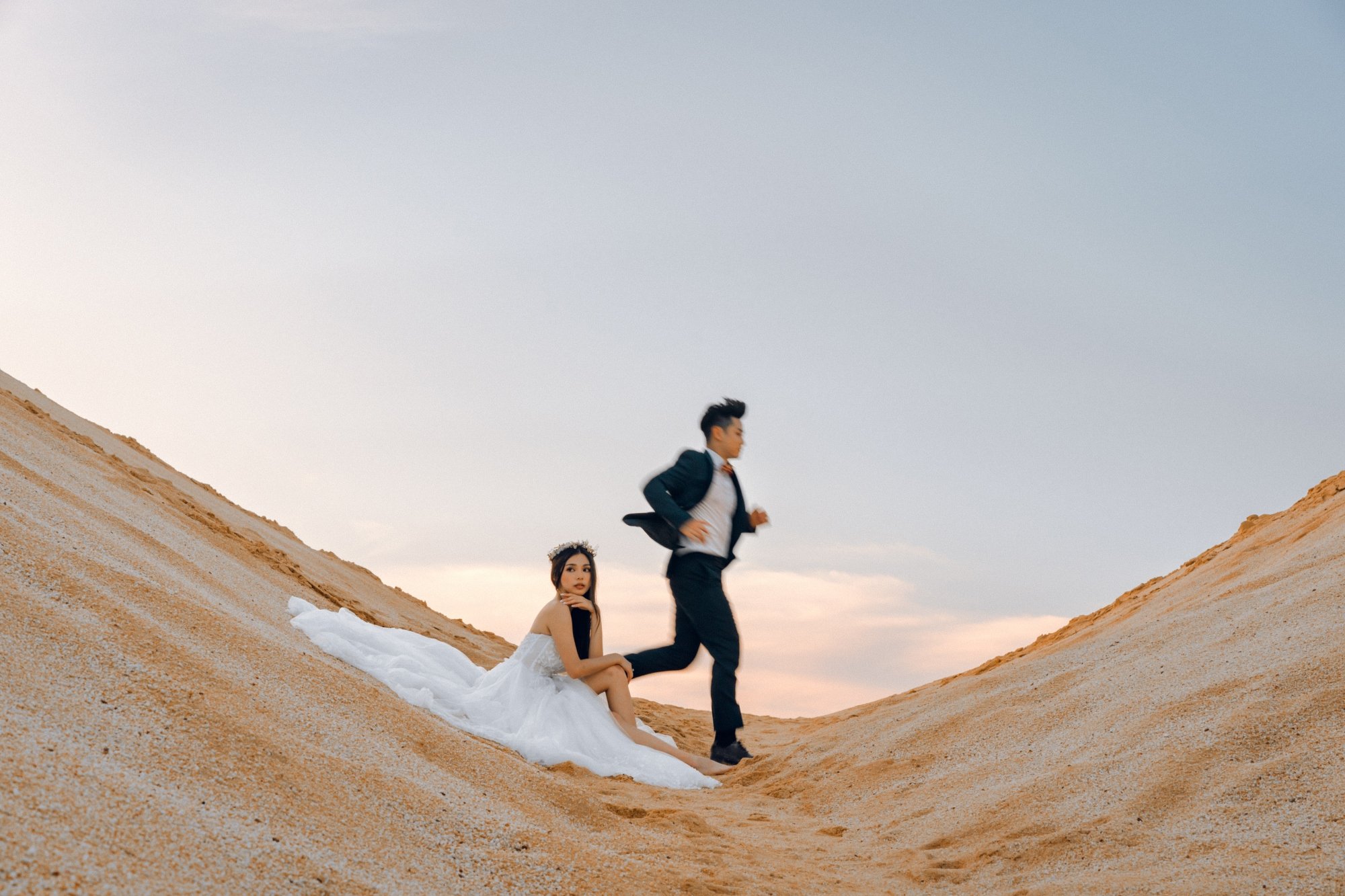 Bintan Pre-Wedding Photoshoot: Xiao Qian & Xavier's Romantic Shoot at ANMON Resort, Blue Lake, Sand Dunes & ATV Adventure by HS on OneThreeOneFour 42