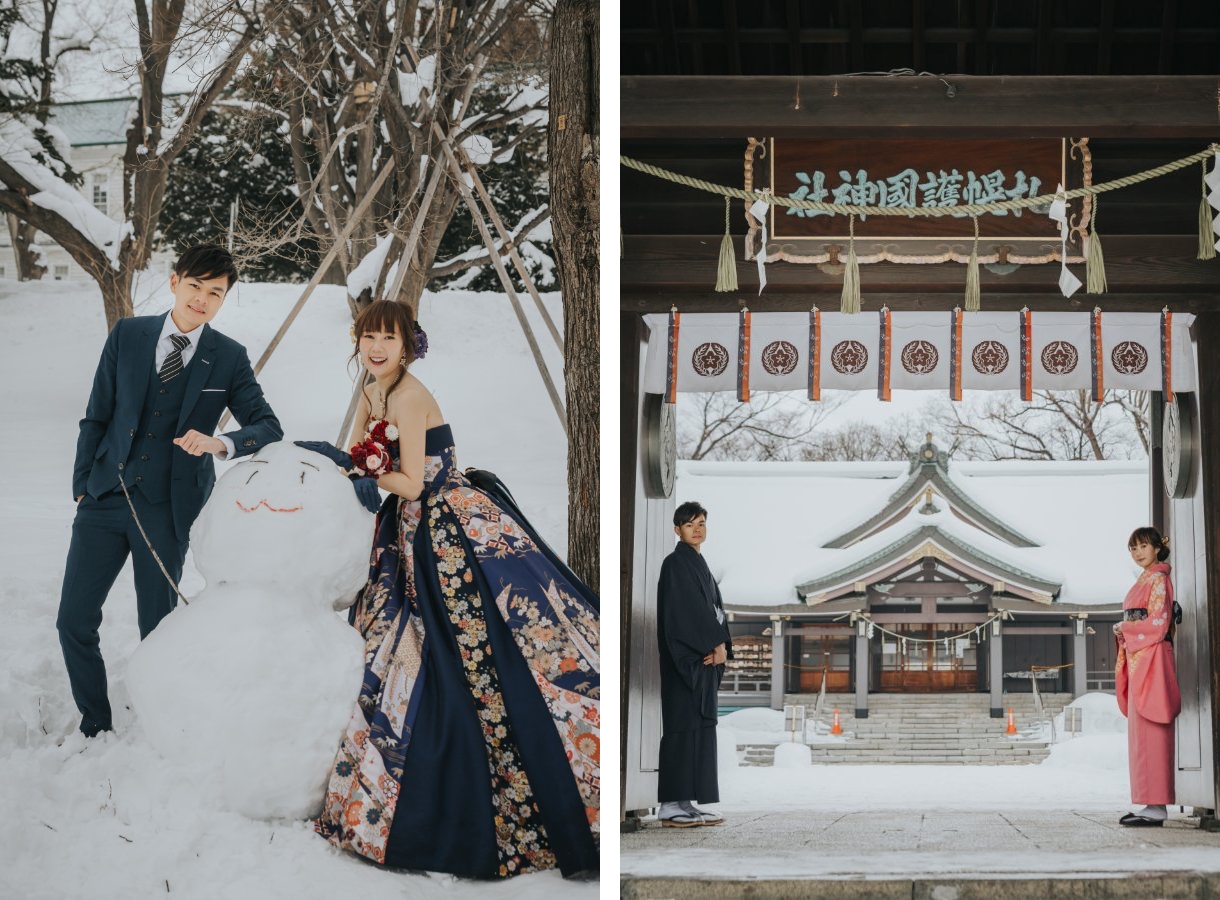 H&V: Snowy pre-wedding in Hokkaido by Kuma on OneThreeOneFour 8