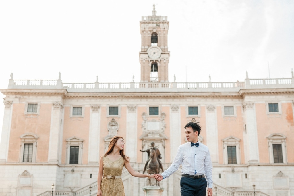 Rome Italy Wedding Photoshoot - Piazza del Campidoglio Colosseum by Olga on OneThreeOneFour 0