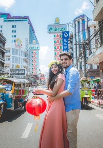 Bangkok Honeymoon Photography - Indian Couple