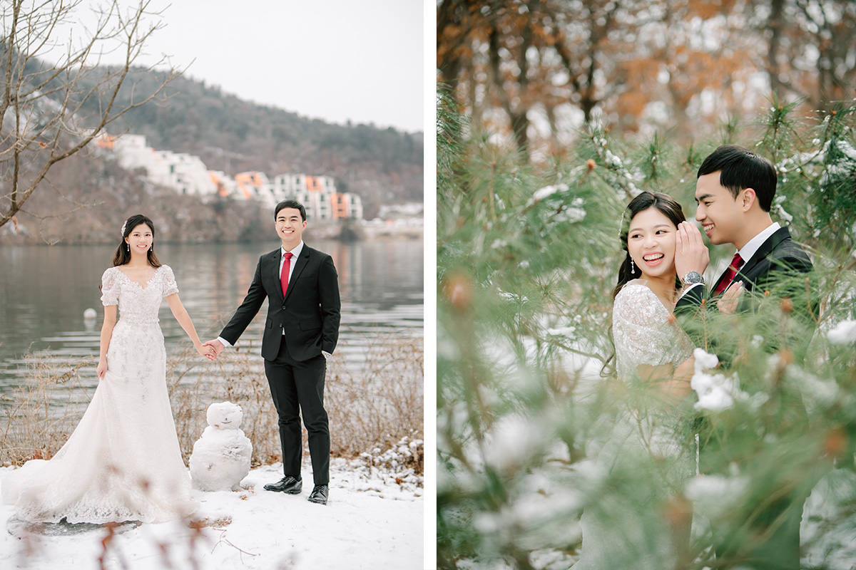 Enchanting Winter Pre-Wedding Shoot in the Serene Jeju Island by Jungyeol on OneThreeOneFour 3