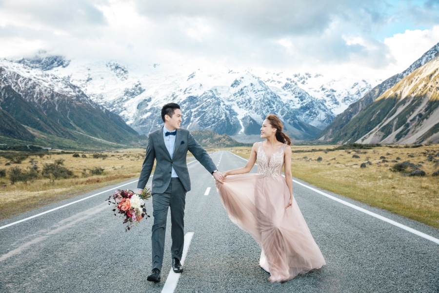 R&M: New Zealand Summer Pre-wedding Photoshoot with Yellow Lupins by Fei on OneThreeOneFour 21