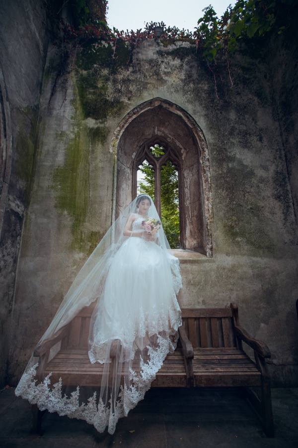 London Pre-Wedding Photoshoot At Abandoned Church Ruins And Richmond Park  by Dom on OneThreeOneFour 0