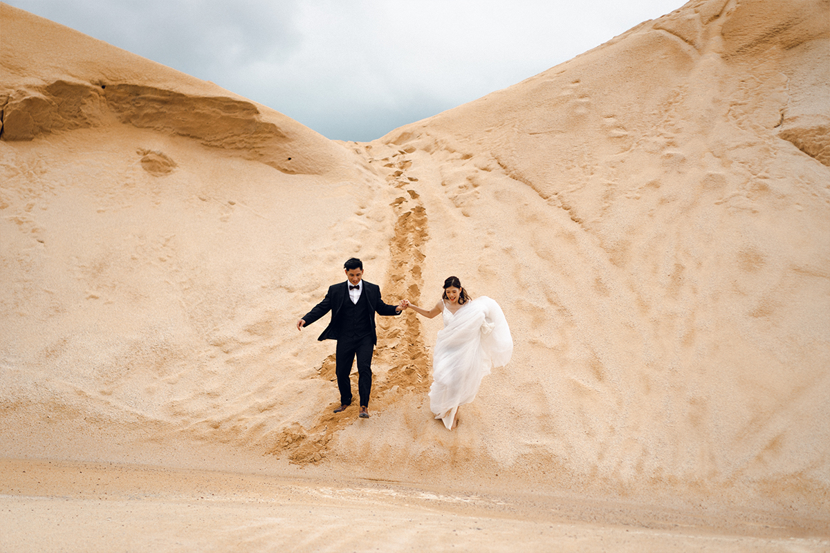 Bintan Pre-Wedding Photoshoot: Shermaine & Kai Yiong’s Adventure at Old Streets, Blue Lake, Sand Dunes & ATV Ride by HS on OneThreeOneFour 30