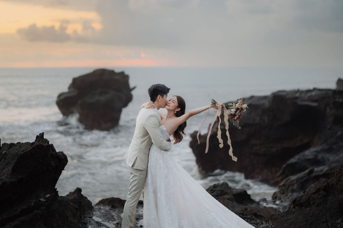 Bali Prewedding Photoshoot At Lake Tamblingan, Munduk Waterfall And Sunset At Mengening Beach by Cahya on OneThreeOneFour 44