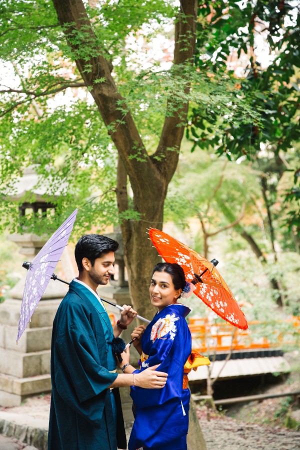 P&K: Indian Kimono Proposal Photoshoot in Kyoto by Daniel on OneThreeOneFour 9