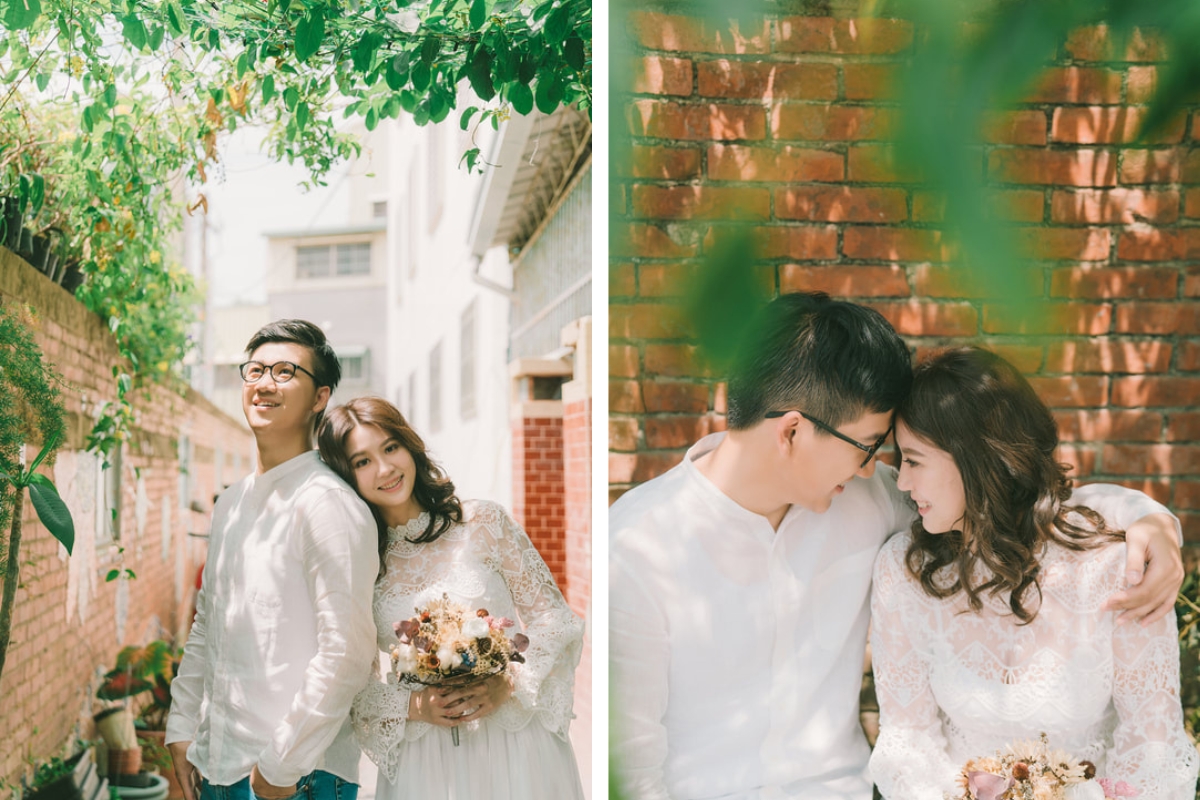 Taiwan Pre-Wedding Photoshoot Local Neighbourhood Street Garden Beach by  on OneThreeOneFour 6