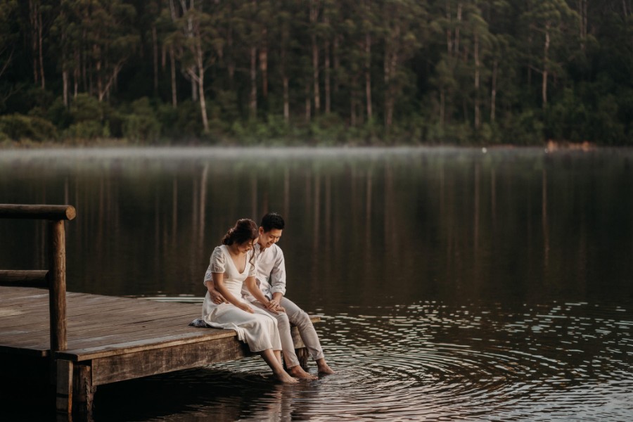 C&S: Perth pre-wedding overlooking a valley, with whimsical forest and lake scene by Jimmy on OneThreeOneFour 8