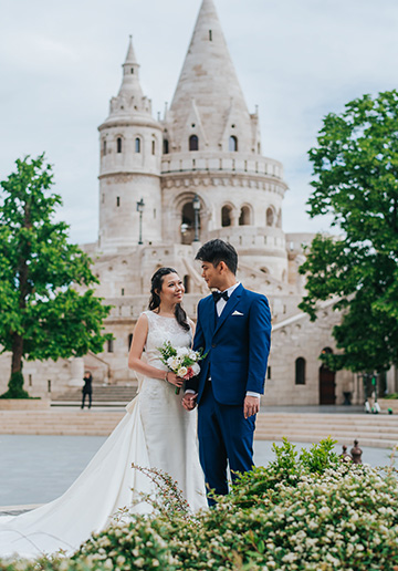 J&W: Budapest Full-day Pre-wedding Photoshoot around Castle Hill