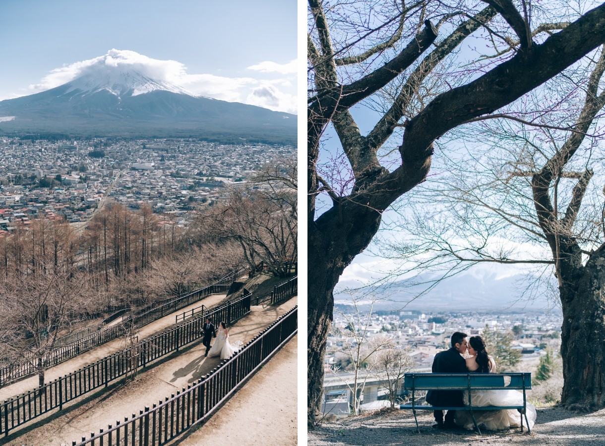 J&A: Pre-wedding in Tokyo with early blooming sakura and Mt Fuji by Dahe on OneThreeOneFour 19