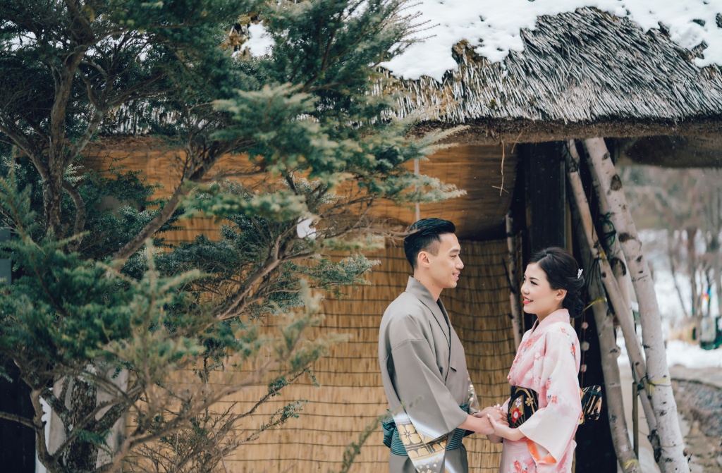 I&V: Japan Tokyo Pre-Wedding And Kimono Photoshoot At Traditional Village And Pagoda During Winter  by Lenham  on OneThreeOneFour 3