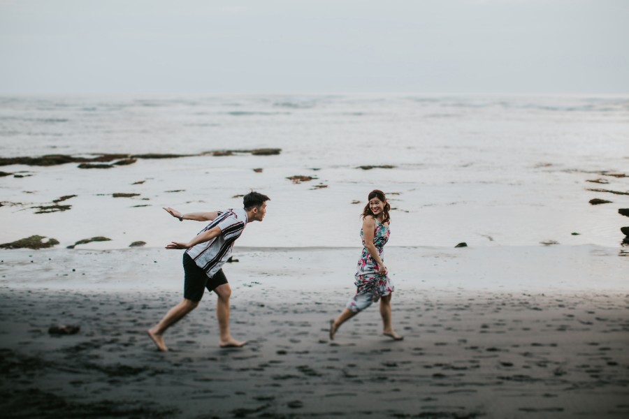 YY&A: Retro 50s themed pre-wedding shoot at Bali Cosmic Diner, Mount Batur Lava fields, forest and Mengening beach by Cahya on OneThreeOneFour 32
