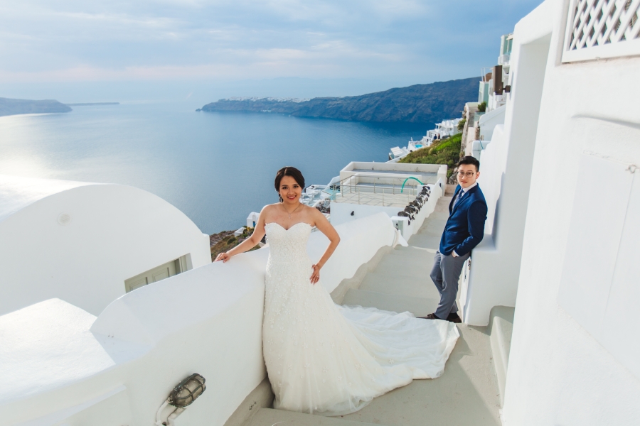 Santorini Pre-Wedding Photographer: Engagement Photoshoot In Oia During Sunset by Nabi on OneThreeOneFour 10