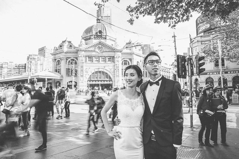 Melbourne Outdoor Pre-Wedding Photoshoot At Park And Cafe Streets During Autumn  by Victor  on OneThreeOneFour 24