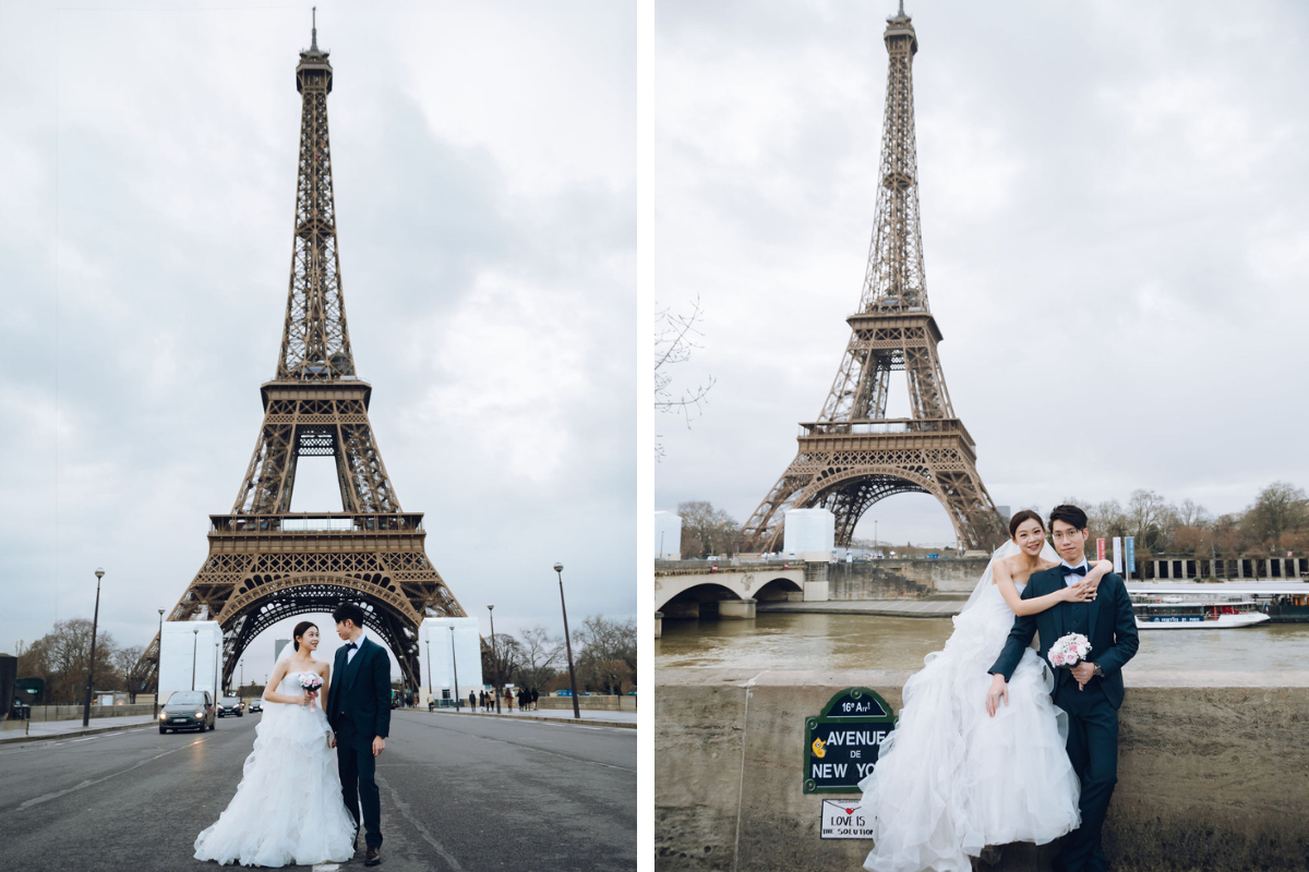 Paris prewedding photoshoot at Palace Du Trocadero, Seine River, Petite Palais, Pont Alexandre, Tuileries Garden & Lourve Museum by Arnel on OneThreeOneFour 9