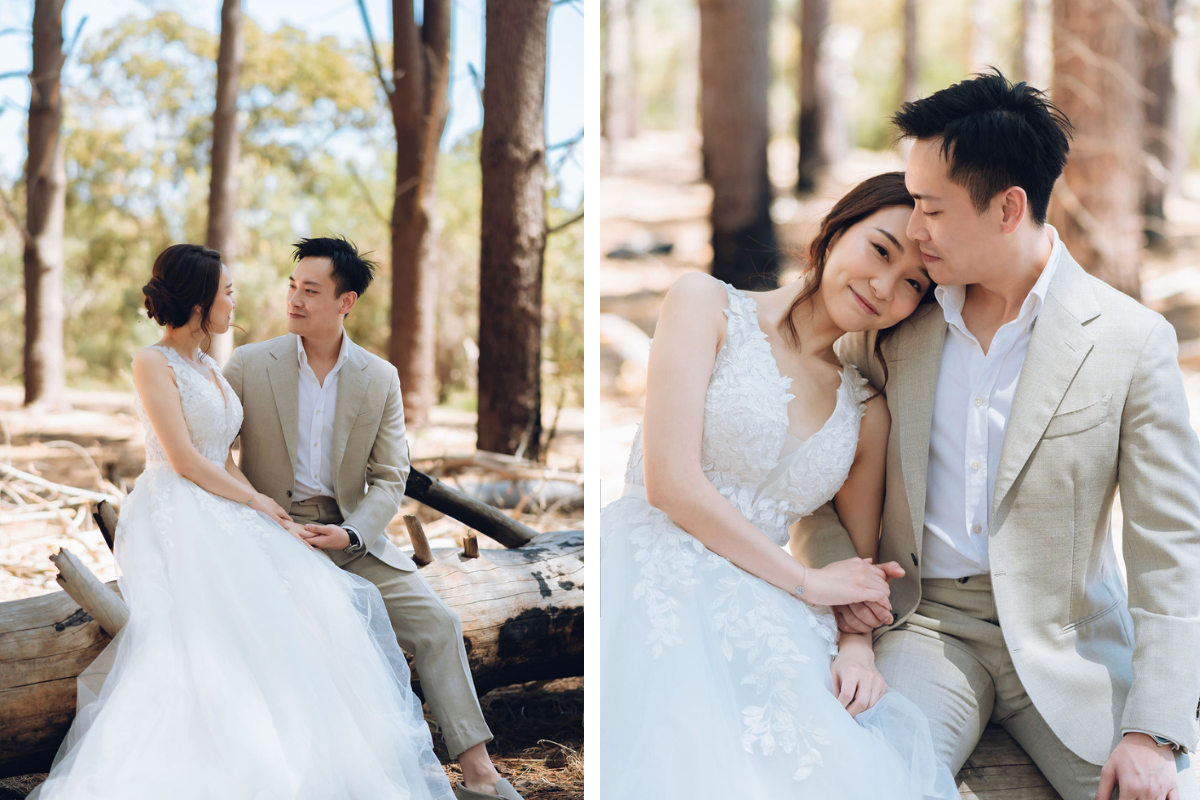 Perth Prewedding Photoshoot At Lancelin Sand Dunes, Wanneroo Pines And Sunset At The Beach by Rebecca on OneThreeOneFour 5