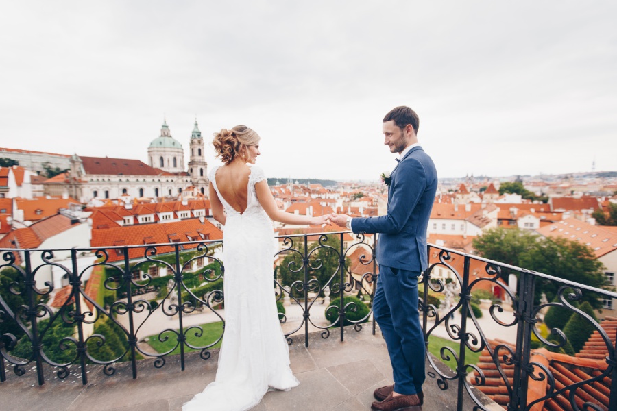 Prague Pre-Wedding Photoshoot At Vrtba Garden And Charles Bridge  by Nika  on OneThreeOneFour 8