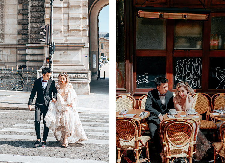 巴黎咖啡店婚紗拍攝