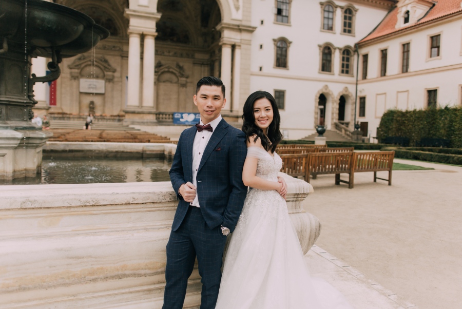 Prague Czech Republic Adventurous prewedding photography with swans, mechanical clock, at Old Town Hall by Nika on OneThreeOneFour 20
