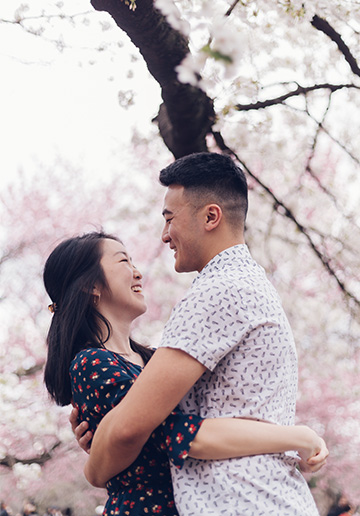 V&A: Cherry Blossom Proposal Photoshoot in Tokyo